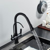 Antique Gold/Black/Chrome Touch Sensor Kitchen Faucet Mixer Tap with Swivel, Matte Black