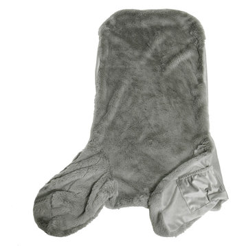 Faux Fur Bedrest Shell, Elephant Skin, 28"x30" X17"