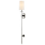 Hudson Valley Lighting - Hudson Valley Lighting 8536-PN Serena - One Light Wall Sconce - Serena One Light Wal Polished Nickel Whit *UL Approved: YES Energy Star Qualified: n/a ADA Certified: n/a  *Number of Lights: Lamp: 1-*Wattage:60w E12 Candelabra Base bulb(s) *Bulb Included:No *Bulb Type:E12 Candelabra Base *Finish Type:Polished Nickel