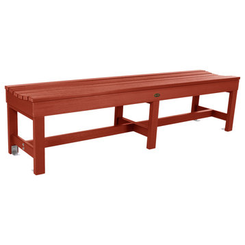 The Sequoia Professional Commercial Grade Weldon 6' Picnic Bench, Rustic Red