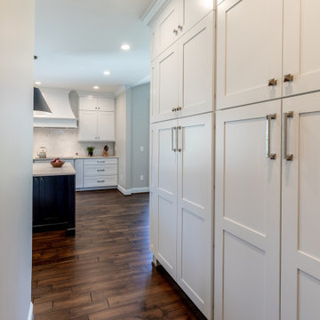 Spacious and Elegant White and Black Kitchen in Leesburg VA
