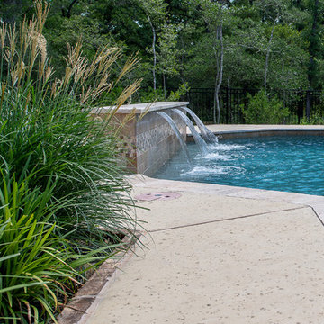 Raised Back Wall and Landscaping