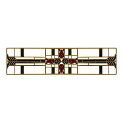 Inviting Home Inc. - Prairie Tulip, Antique-Style Brass With Evergreen-Berry-Cream Enamel - Cabinet And Drawer Handle Pulls