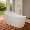 Woodbridge 67'' Bathroom White Acrylic Freestanding Bathtub