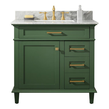 36" Sink Vanity Cabinet, Vogue Green