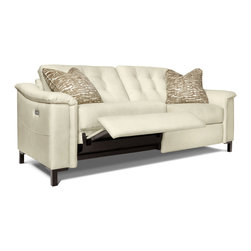 Luke Duo Reclining 2 Seat Sofa by La-Z-Boy shown in Eggshell - Products