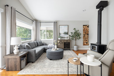 Living room - transitional living room idea in Vancouver