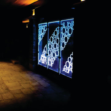 Illuminated Glass Privacy Panels