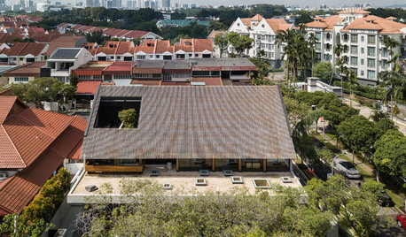 An Unusual Roof Ensures Privacy While Letting in Light