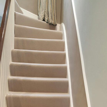 Beige Carpet to Stairs and Living Areas