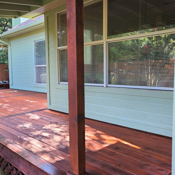 Cedar Deck + Exterior Paint in Anderson Mill
