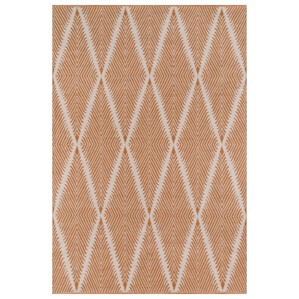 Erin Gates by Momeni River Beacon Indoor Outdoor Hand Woven Rug, Orang