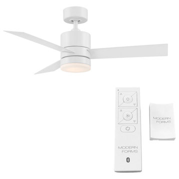 Axis 3-Blade Smart Ceiling Fan 44" Matte White, 3000K LED Kit