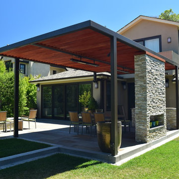 Pergola and TV Wall