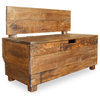 vidaXL Bench Wooden Bench Entryway Bench with Storage Solid Reclaimed Wood