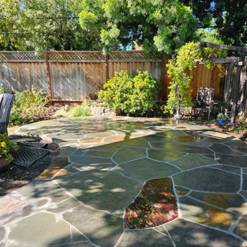 Campbell | Hardscape Bluestone In Irregular Pattern.