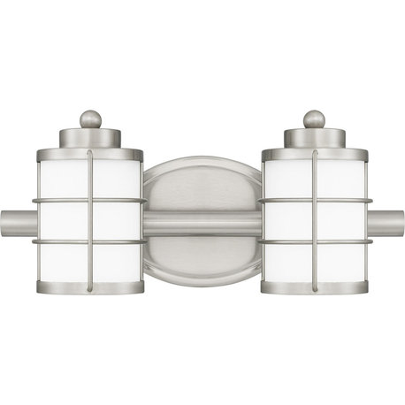 Hazlett 2-Light Bath, Brushed Nickel