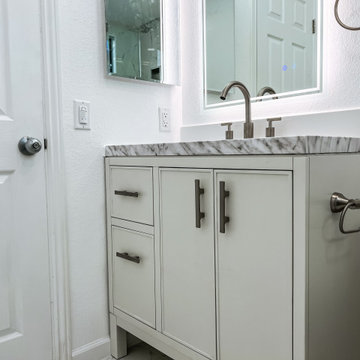 Marble bathroom refurbished