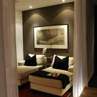 This is an example of a contemporary home cinema in Mexico City.