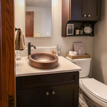 Century Home Bathroom with Vessel Sink and Tiled Shower ~ Seville, OH