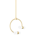 Mitzi by Hudson Valley Lighting - Rae 4 Light Round Pendant, Aged Brass, Aged Brass - Features:
