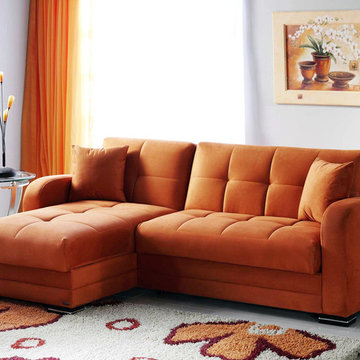 Kubo Rainbow Orange Sectional Sofa