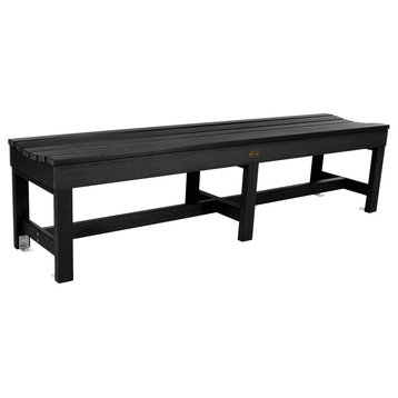 Sequoia Weldon 6' Backless Picnic Bench, Black