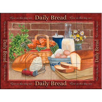 Tile Mural, Daily Bread by Mary Lou Troutman