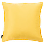 Safavieh - Safavieh Erna Pillow, Mustard, 18"x18" - This fabulous Erna Pillow expertly embodies all the best of understated sophistication. Flaunting a satiny-soft cover in shimmering mustard yellow, Erna awakens any sofa, loveseat, or armchair with striking color and class.