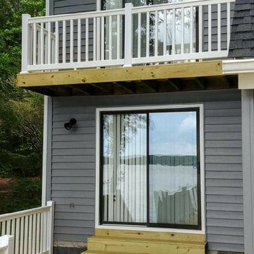 Deck, rails, patio doors