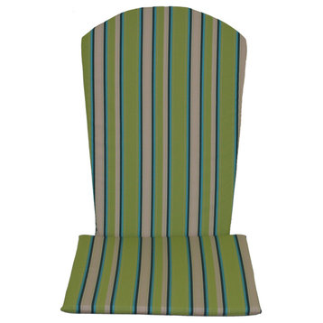 Full Adirondack Chair Cushion, Lime Stripe