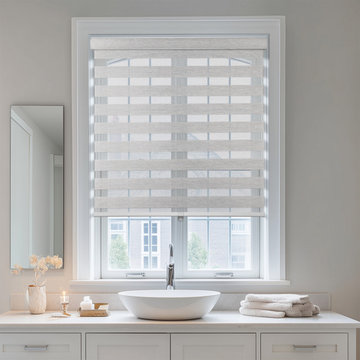 Modern Bathroom Zebra Shades