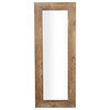 Rustic Brown Wood Wall Mirror 69866