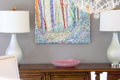 Inspiration for a transitional dining room remodel in DC Metro