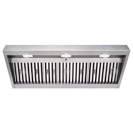 Range Hood Insert 48 Inch 1200 CFM Built-in Kitchen Hood with 4 Speed & Lights, Warm White Light