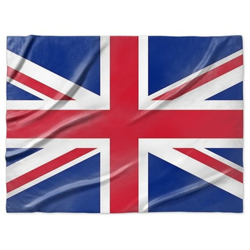 "United Kingdom Flag" Sherpa Blanket 80"x60"