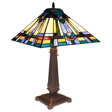 Irwin 2-Light Mission Table Lamp 16"