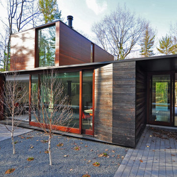 pleated house