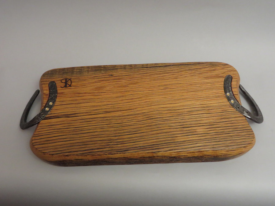 #1409 Oak Serving Board (Detail of Revese side)