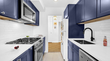 A Sage Green Kitchen Plus Bathroom Remodel in Kips Bay, NYC