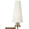 Mea 2-Light Brass Wall Sconce With Shades