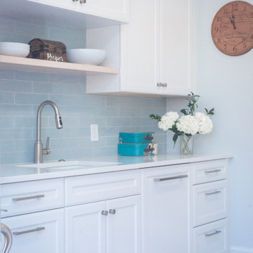Light Filled Blue and White Kitchen in Capitol Hill