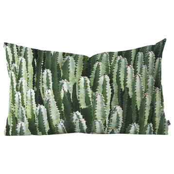 Lisa Argyropoulos The Gathering Green Oblong Throw Pillow, 23"x14"