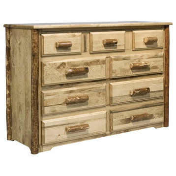 Glacier Country Collection 9 Drawer Dresser