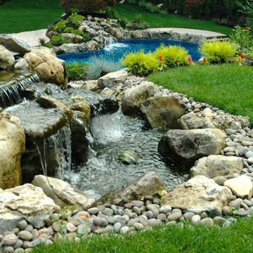 Steep Property Grades Can Be Useful for Waterscapes (Long Island/NY):