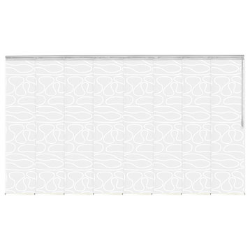 Calisto 8-Panel Track Extendable Vertical Blinds 130-175"W
