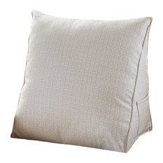 Bed Bath And Beyond Decorative Pillows Houzz Wowmax Back Rest Wedge Pillow Sofa Relax Chair Bed Support Ivory