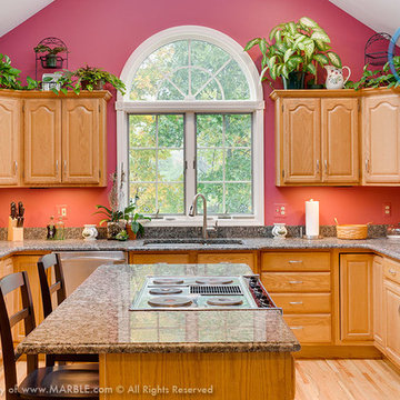 Atlantic Brown Granite Kitchen | Marble.com