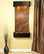 Cascade Springs Water Fountain, Brown Marble, Blackened Copper, Round