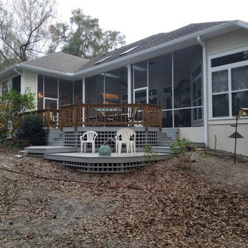 Backyard Raised Patio
